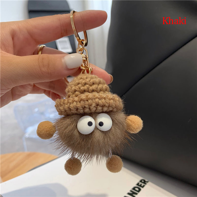 Cute Mink Keychain Diecast Car Key Ring Bag Keychain Accessories