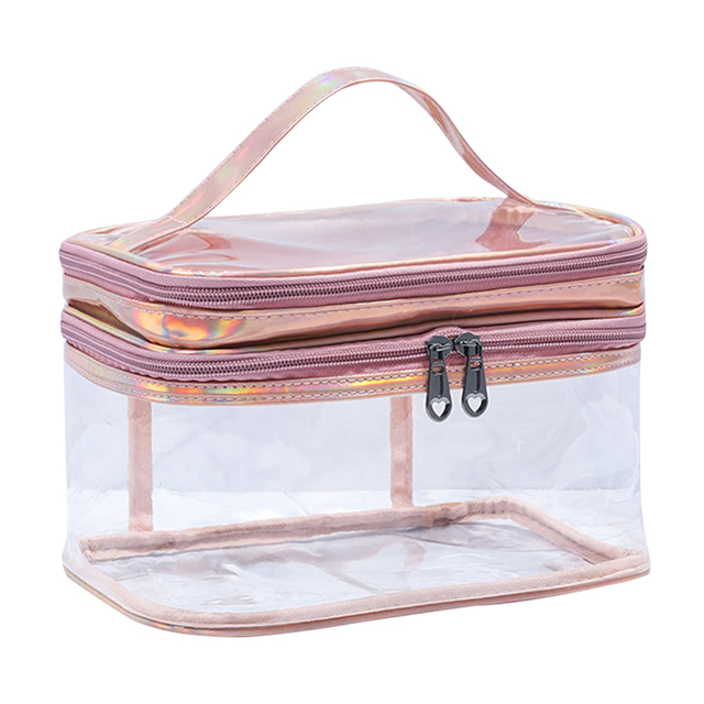 Clear Cosmetic Bag Women Waterproof Transparent Large Makeup Bag Travel Zipper Makeup Beauty Case Toiletry Bag Cosmetic Wash bag