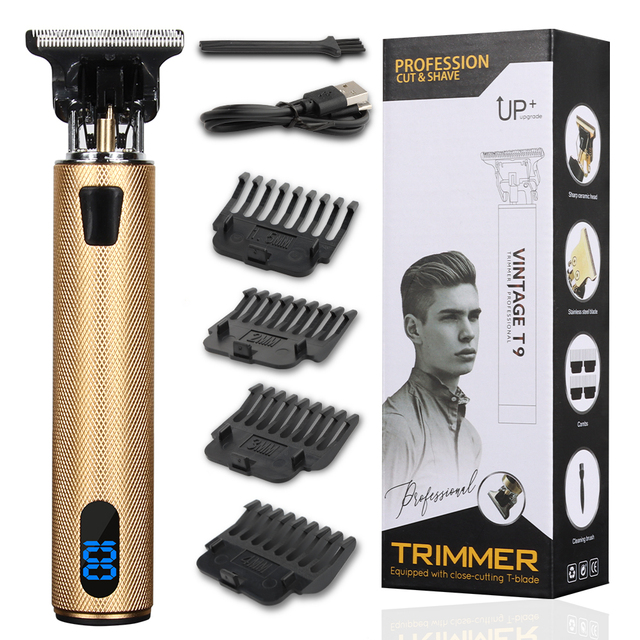 T9 USB Electric Hair Cutting Professional Beard Trimmer Machine Rechargeable New Hair Clipper Man Shaver Trimmer For Men Barber