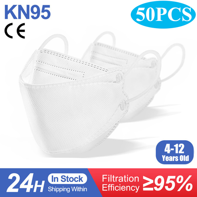 Kids kn95 Masks ffp2mascarillas Fish ffp2 Ninos Child Respirator Mouth Mask Respirator N95 Mask KN95 Mascarillas Infantil