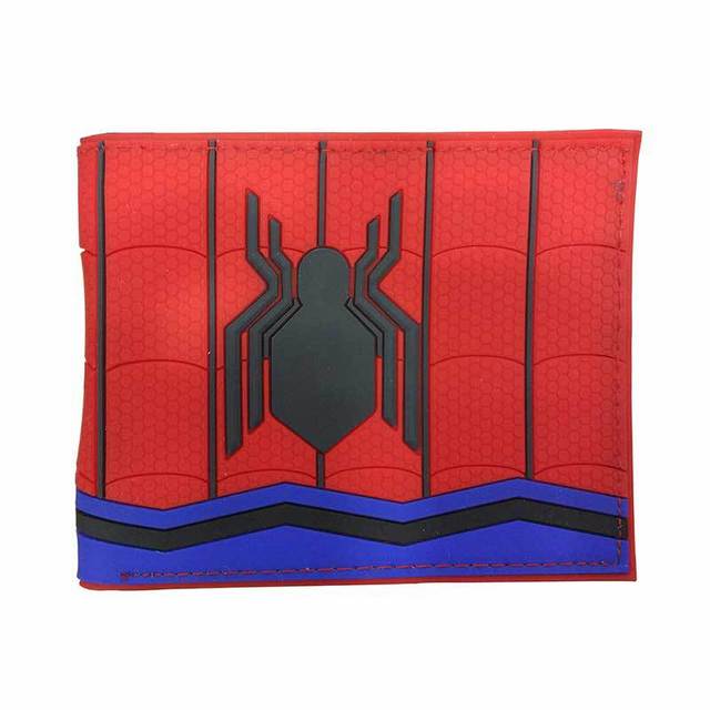 Disney Marvel Animation Peripheral Spiderman Short Leather Wallets Wallet Purse For Men Unique Wallet Wallet Women