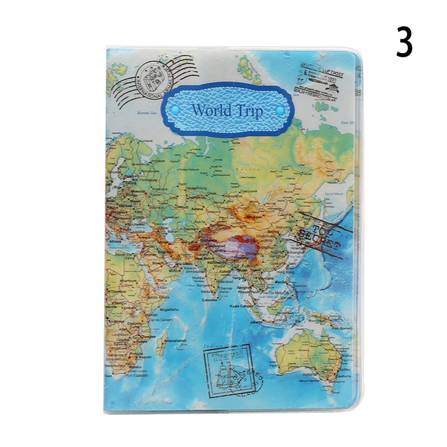 Portable Passport Travel Ticket Package Convenient Passport Bag Passport Case Travel Map Holder Protective Clip Travel Map