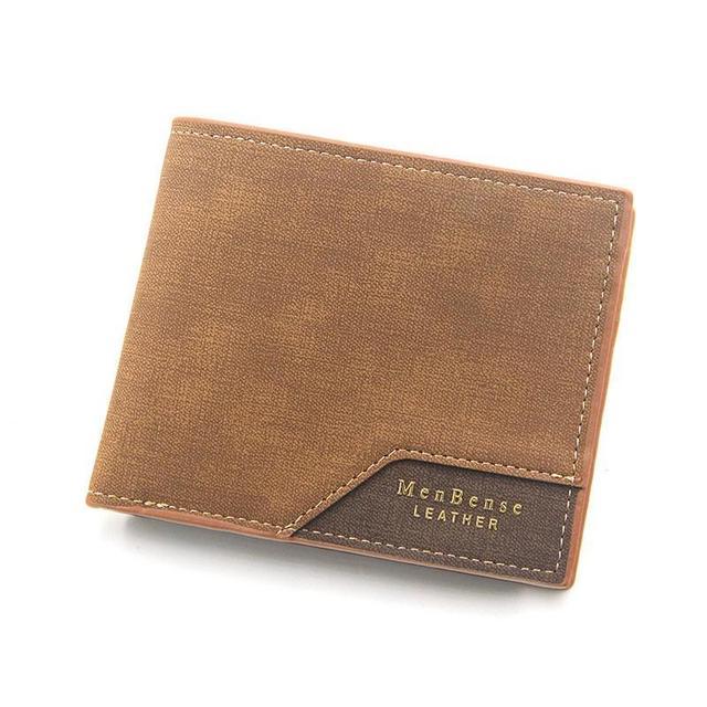 Men's Leather Wallet Business Foldable Luxury Wallet Billfold Slim Hipster Credit Card Holders Insert Coin Purses Vintage Walls