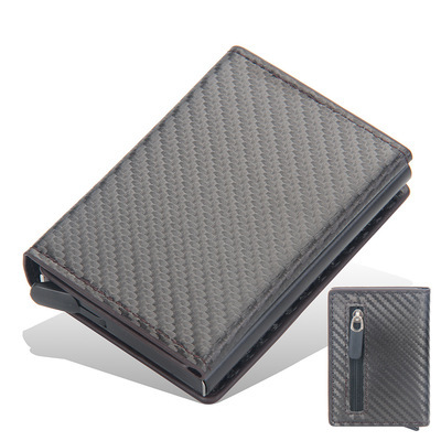 Smart Wallet Men RFID Aluminum Alloy Smart Wallet Pop Up Fashion Wallet Credit Card Holder Men Small Mini Wallet Coin Purse