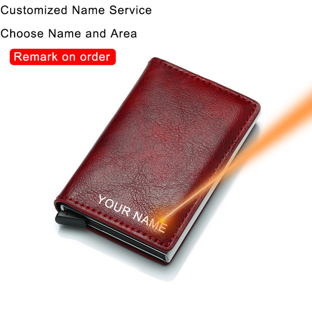 Carbon Fiber Anti RFID Bank Card Holder Men Women Business Credit Card Holder Card Holder Wallet Leather Case Bag Popwallet Logo Dropshipping