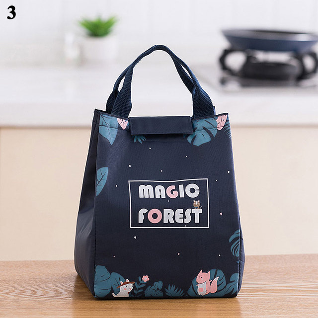 Spot Print Tote Black Thermal Bag Waterproof Oxford Beach Lunch Bag Food Picnic Bolsa Termica Women Kid Men Cooler Bag New