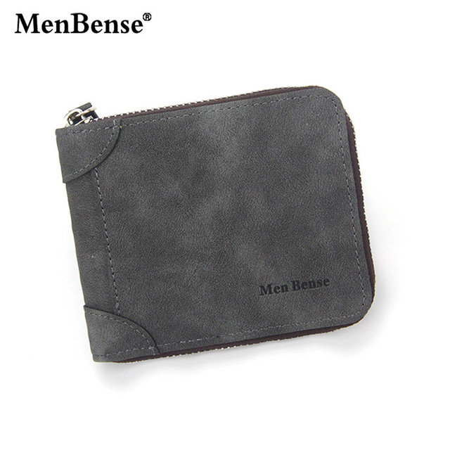 New Fashion Men's PU Zipper Wallet Men Wallet Small Coin Purse Wallet Men Wallet Coin Bag Card Holder Coin Purse Men