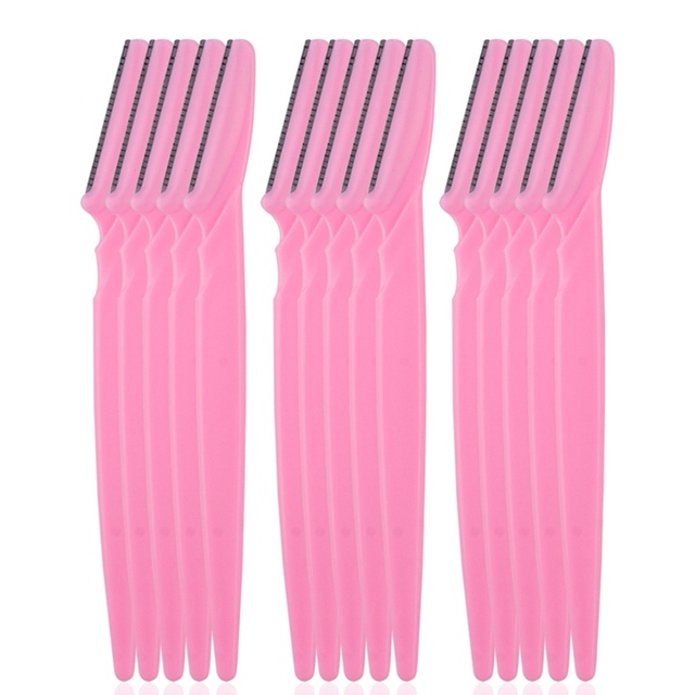 5/10/15pcs Eyebrow Trimmer Safe Makeup Tools Eye Brow Razor Face Body Hair Removal Shaver Blades Woman Eyebrows Shaping Knife