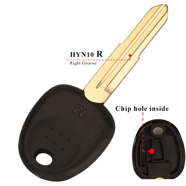 jingyuqin Blank Car Key Transponder Shell For Hyundai Accent Sonata NF Elantra Accent Coupe Getz H-1 Lavita Tiburontuxon Verna