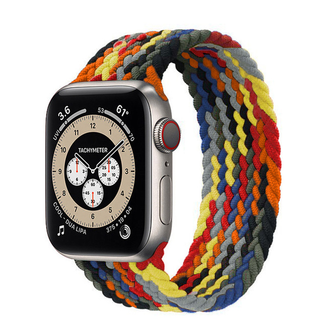 Braided Solo Loop Ring for Apple Watch Iwatch Serie 7 6 5 4 3 2 1 SE 40 41mm 42mm 44mm 45mm Applewatch Strap Bracelet Watchbands