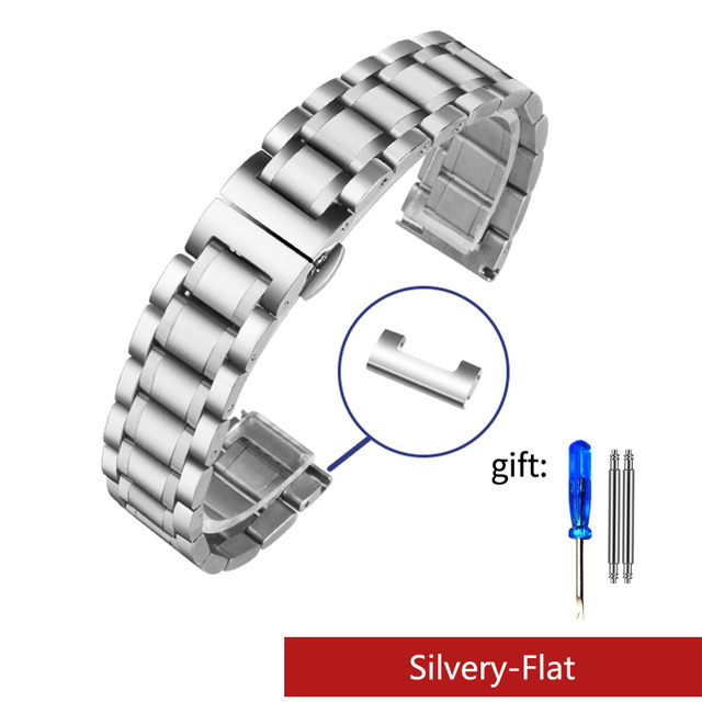 Curved End Stainless Steel Watchband For Tissot 1853 Couturier T035 14/16/17/18/22/24mm Watch Band Women Men Strap Bracelet