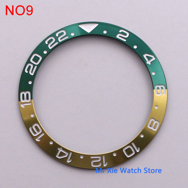 38mm watch strap high quality aluminum bezel insert for 40mm watch accessories inner diameter 30.5mm