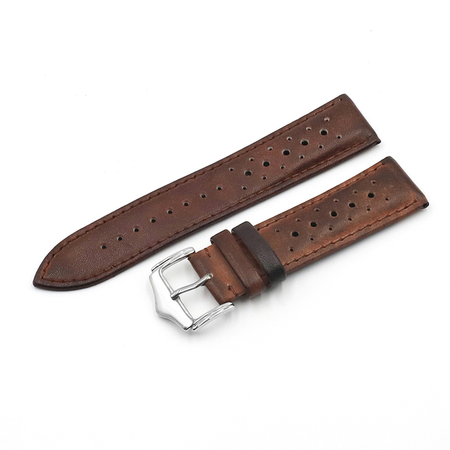 Onthelevel 18mm 20mm 22mm 24mm Genuine Leather Watch Strap Bands Black Blue Brown Multicolor High Quality Men's Watch Band