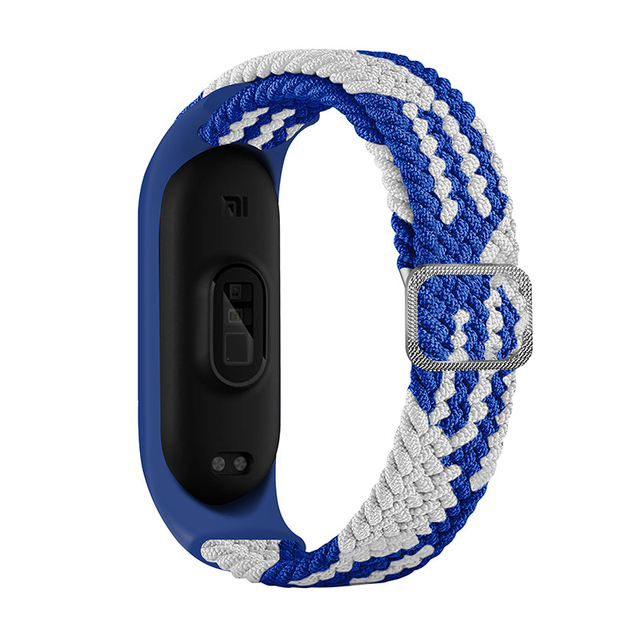 ZHIX مطاطا قابل للتعديل النايلون مضفر سوار ل Mi الفرقة 6 حزام Miband 4 3 correa معصمه ل شاومي Mi الفرقة 5 حزام