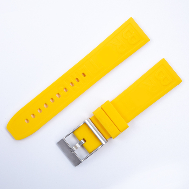 Silicone Watches Rubber Soft Band 20mm 22mm 24mm Watchband for Breitling Strap navitimer Avenger Superocean Logo Strap