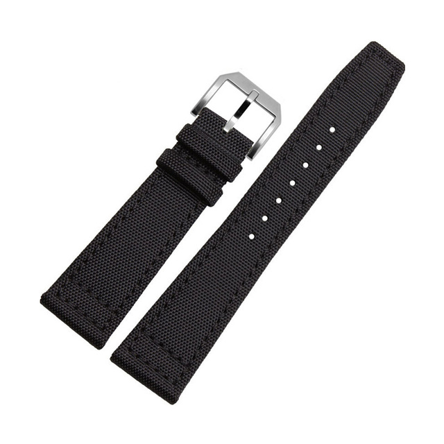 20mm 21mm 22mm Nylon Canvas Fabric Watch Band For IWC Pilot Neurological Time Zone Top Gun Strap Green Black Watch Straps Straps