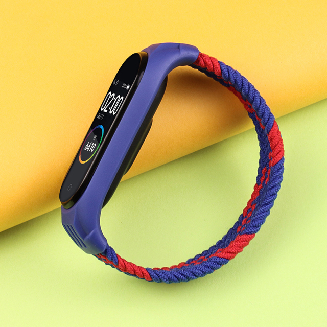 حزام من القطن المرن لـ Xiaomi Mi Band 6 5 4 ، حزام من القطن المرن لـ Mi band 3 و Xiaomi Amazfit band 5 و Mi Band 6 Sport