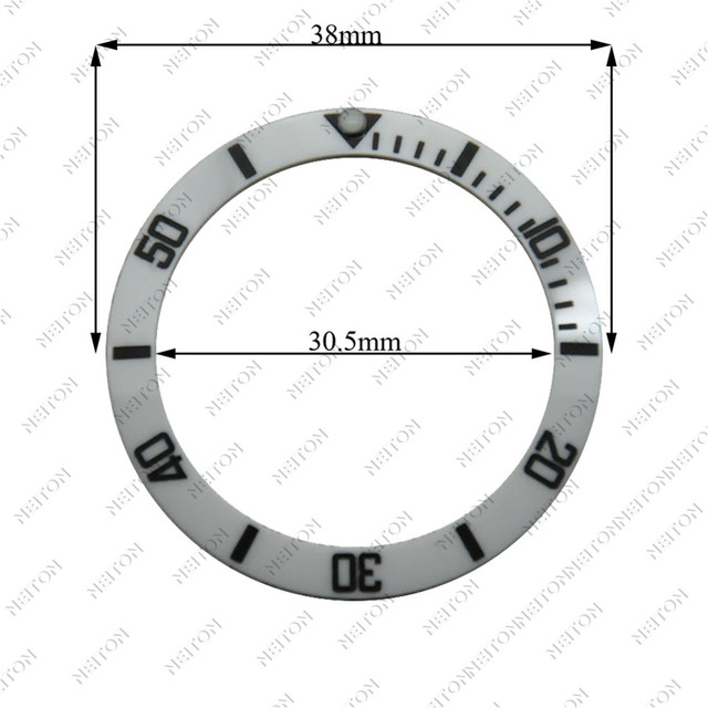 Corgeut 38mm Ceramic Bezel Insert For 40mm Mens Watch Watches Replace Accessories Watch Face Watch Bezel Inserts Different