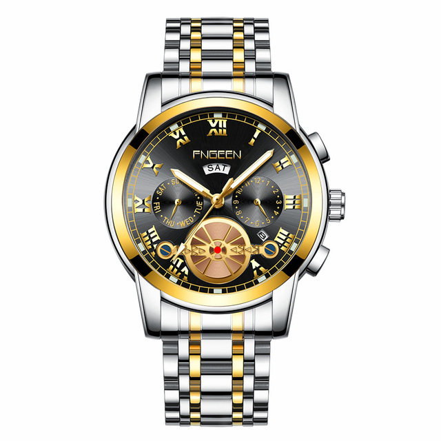 2022 New Fashion Casual Business Men's Charm Watch,Non Mechanical Trend Tourbillon Luxury Multifunctional Quartz Watch Wholesale