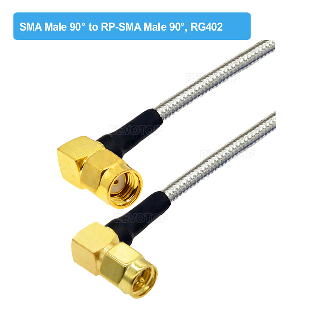 RG402 SMA Male to SMA Male Plug Semi Flexible Silver RG402 Test Cable High Frequency 50ohm 6GHz RF Pigtail Coaxial Cable