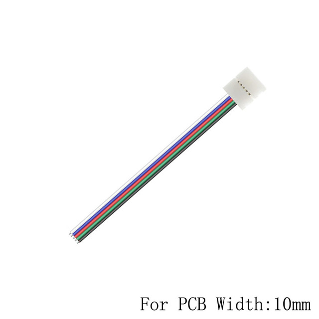 5-50Pcs 2/3/4/5Pin LED Connector Double Clip Connector Cable For 3528 WS2811 WS2812 5050 RGB RGBW RGBWW LED Strip Light