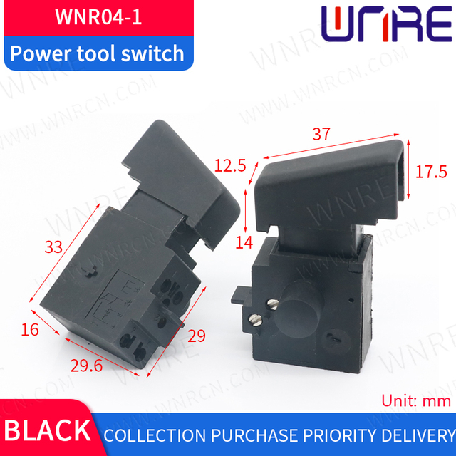 1pc DC 7.2V-24V Electric Drill Control Switch Wireless Trigger Switch With Small Light For Electric Power Tools Drill Switch