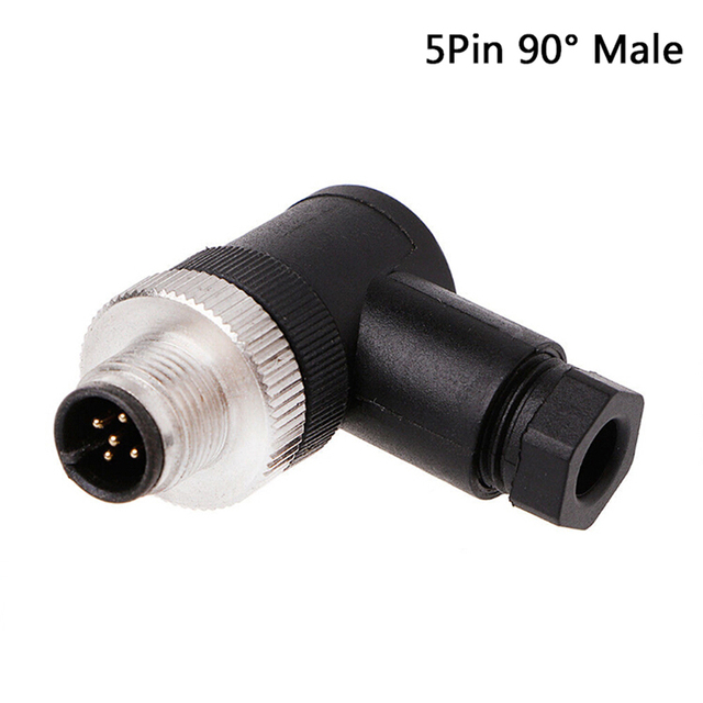 PG7 Sensor Connector IP67 3 4 5 Pin Male / Female Waterproof Connector Plug Screw Straight / Right Angle M12 Plug