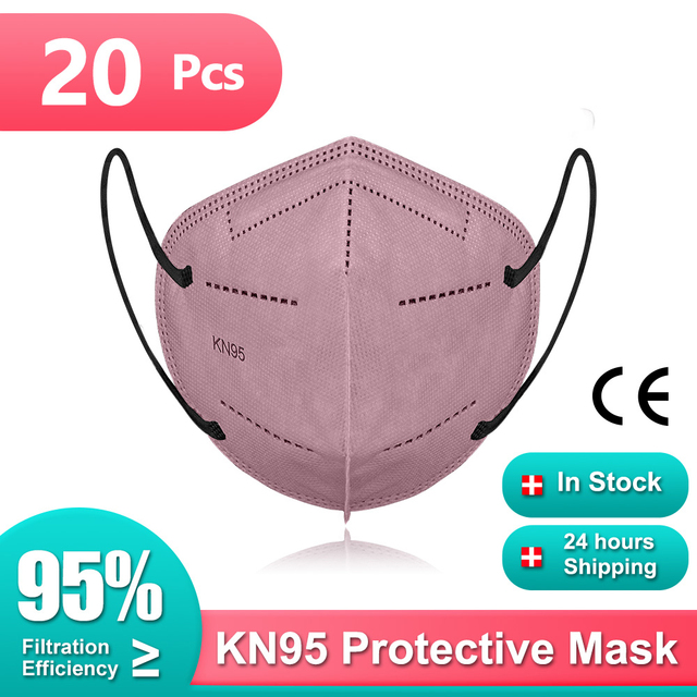 Kn95 certified mouth mask ffp2fan protective face mask safe healthy reusable mascarillas quiurgicas FPP2 gay