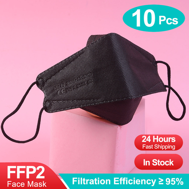 10-100 قطعة قناع لون ffp2fan kn95 اقنعة ce اسماك mascarillas ffp2reuse zable الكبار kn95 قناع وافق قناع الوجه الصحي fpp2