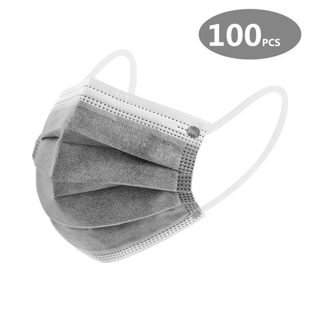 10-200pcs Protective Face Masks 4 Layer Activated Carbon Mascarillas Disposable Adult Homeopathic Shuffle Mask