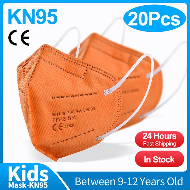 قناع 9-12 قديم للأطفال kn95fan للأطفال ffp2masque قناع للأطفال قابل للغسل fpp2 kn95 mascarillas niño ffp2 niños