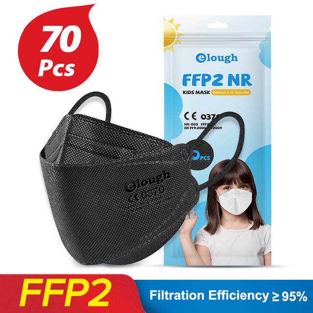 KN95 Mask Mascarillas fpp2 niños 9 a 12 años Respirator Protective CE ffp2 Mask Kids Face Mask Masken ffp 2 approved