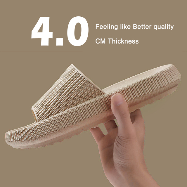 Cloud Orthotic Slippers Sandal Thickened Bathroom Platform Non-slip Women Flip Flops Sandals Women Soft Mute EVA Indoor Slides