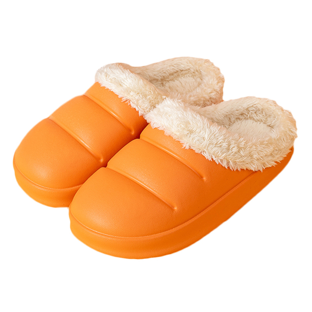 Men and women winter slippers fur slippers passionate and comfortable garden clogs mules slippers home cotton shoes couple indoor slippers