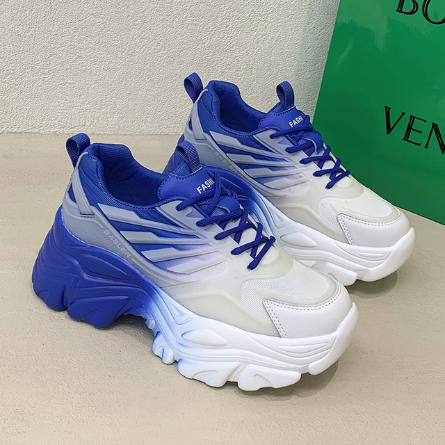 Autumn Women Chunky Sneakers New Design Woman Shoes Colorful Thick Sole Fashion Girls Platform Sneakers Ladies Sneakers