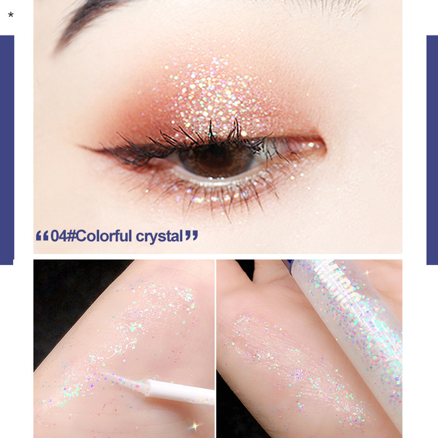 1pc Diamond Glitter Eyeshadow Women Makeup Shimmer Liquid Eye Shadow Mineral Pigment Long Lasting Cosmetics Maquillaje