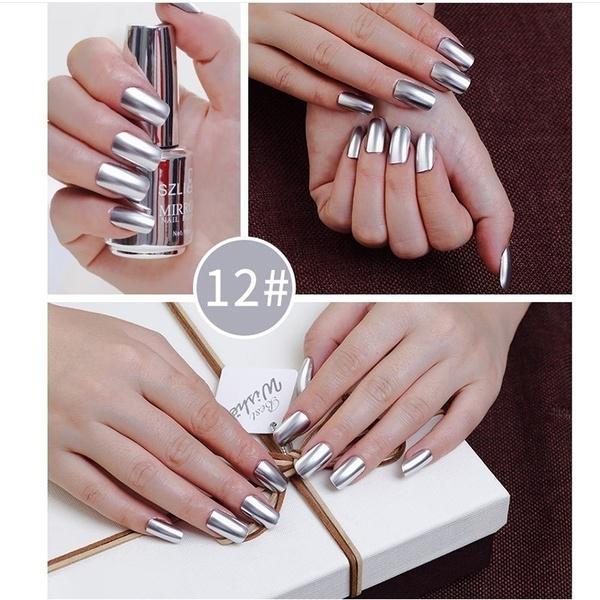 18ml BellyLady Fashion Mirror Effect Nail Polish Magic Lacquer Chrome Nail Art Lacquer Design Tools for Girls/Woman/Lady