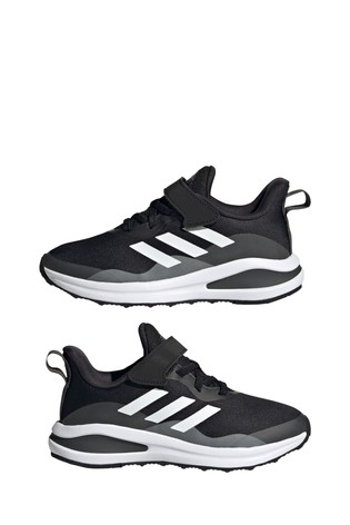 adidas Black FortaRun Youth + Junior Trainers