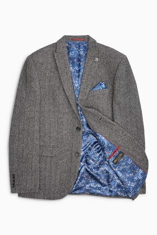 Signature Herringbone Blazer Tailored Fit