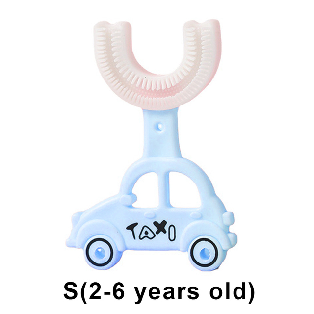 Children's toothbrush in U shape teeth car care products shape 360 ​​brush children baby toothbrush cleaning teeth baby teething 2-12Y