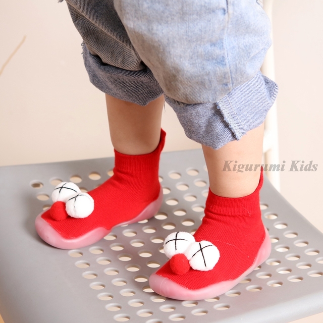 Baby First Shoes Baby Girls Newborn Knitwear Socks Warm Infant Winter Shoes Fox Rabbit Cartoon Kids Boy Casual Shoes 2021