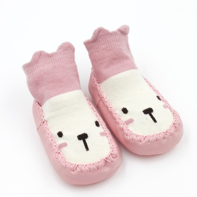 baby indoor sock baby shoes newborn boy socks winter thick terry cotton baby girl sock with rubber soles infant animal sock