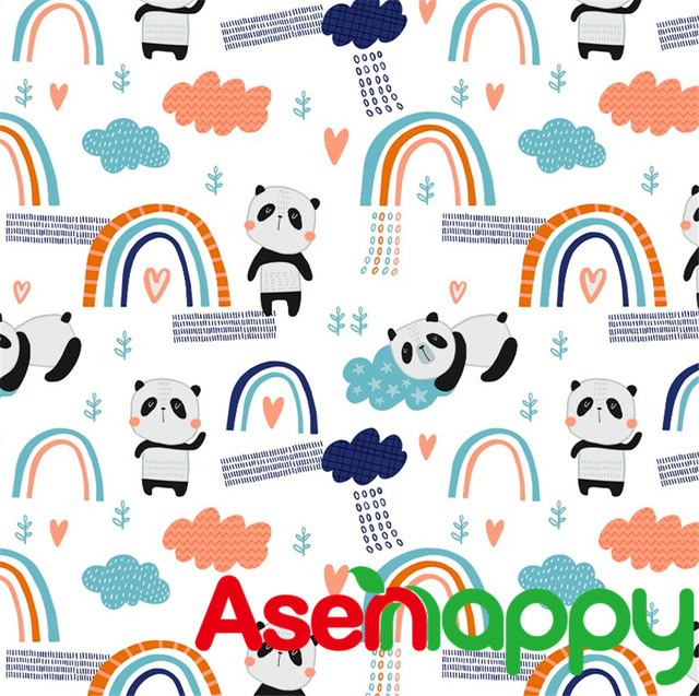 Asenape Printed Fabric for Baby Reusable Cloth Diaper Wet Bag, BPA Free Waterproof Fabric PUL for Baby Nack Bag