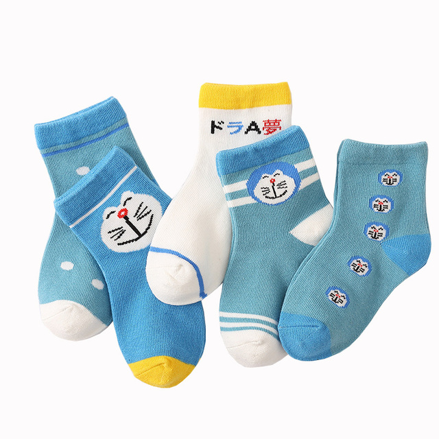 Cotton Kids Socks Spring Autumn Cute Cartoon Newborn Casual Sports Toddler Baby Boys Socks Letters Print Girls Socks 0 to 12 Years