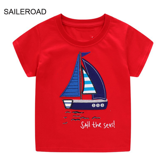 Seieroad Baby Girls 2-7 Years Animation Short Sleeve Cotton T-Shirt For Boys T Shirt Tops