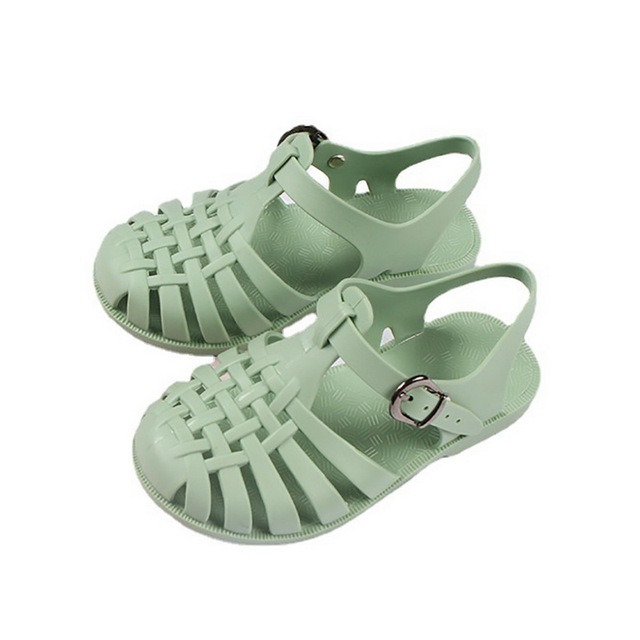 Children Gladiator Sandals Breathable Perforated PVC Children Summer Shoes New Fashion Beach Boys Girls Summer Shoes 2021