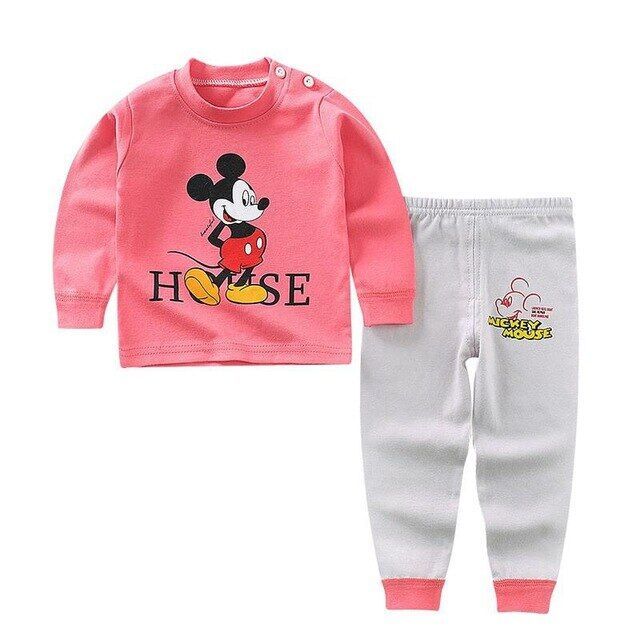 2021 New Winter Baby Clothes Suit Cotton Newborn Baby Boy Girl Clothes 2pcs Toddler Pajamas Unisex Children Clothing Suit 0-2Y