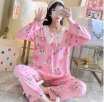 Pajamas Clothes Women Breastfeeding Set Leisurewear Nursing Suits Pregnant Woman Pajamas Twinset Breastfeeding Tops Pant 2pcs