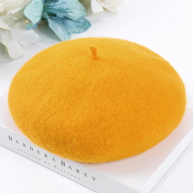 Fashion Spring Autumn Winter Wool Bonnet Princess Kids Girls Hats Lovely Beanie QX2D