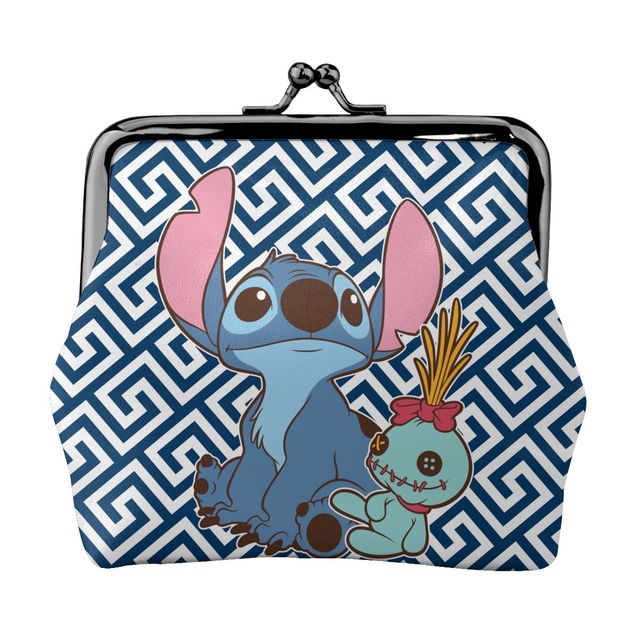 2022 Disney Stitch Female Small Wallet Luxury PU Wallet Coin Purses Women Girl Trend Card Holder Designer Clutch Bag Cartoon